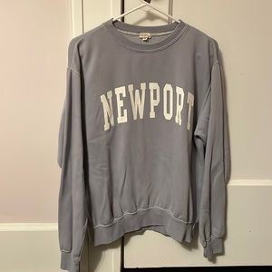 Brandy Melville light blue Newport crew neck